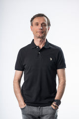 U.S. Polo Assn Tricou barbati guler si maneca scurta Negru HB0001-NG