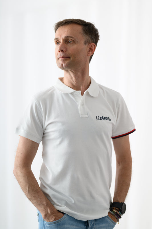 Iceberg Tricou barbati guler si maneca scurta Alb HB0006-ALB