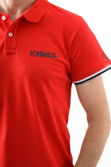 Iceberg Tricou barbati guler si maneca scurta Rosu HB0006-RS