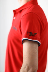 Iceberg Tricou barbati guler si maneca scurta Rosu HB0006-RS