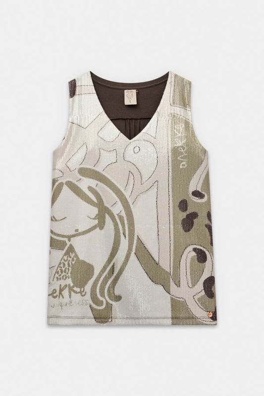 Anekke Bluza dama maneca scurta 42281 111 BEIGE HD0041-BEIG