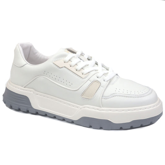 Franco Gerardo Sneakers barbati piele naturala 1187 alb IB2556-ALB