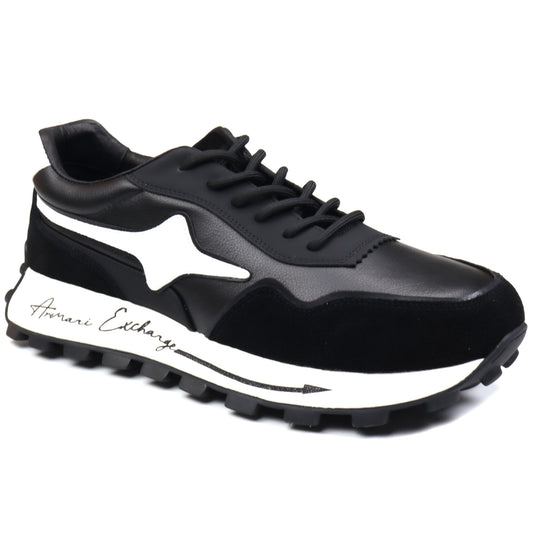 Franco Gerardo Pantofi barbati piele naturala 6372 negru IB2576-NG