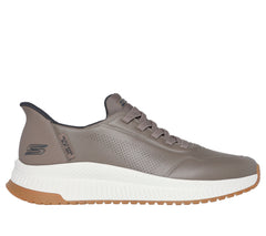 Skechers Pantofi barbati sport Slip Ins BOBS SQUAD 4 DIRECT STEP 118424 TAUPE IB2680-TPE