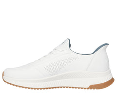 Skechers Pantofi barbati sport Slip Ins BOBS SQUAD 4 DIRECT STEP 118424 WHITE IB2680-WHT