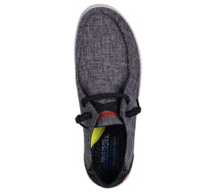 Skechers Pantofi barbati RELAXED FIT MELSON NELA 210726 BLACK IB2683-BLK