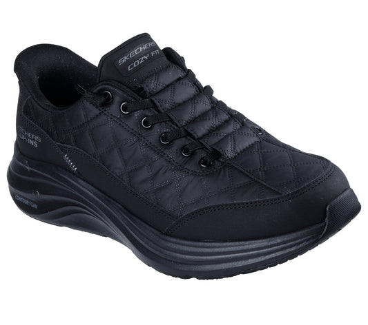 Skechers Pantofi barbati sport Slip Ins CONTOUR FOAM COZY FIT 232619 BBK IB2701-BBK