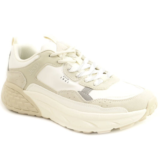 JEEP Sneakers barbati JM51093A OFF WITHE IB2705-OFWT