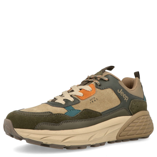 JEEP Sneakers barbati GROOVE JM52070A kaki IB2754-KAKI