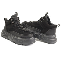 Franco Gerardo Ghete barbati piele naturala 88860 BLACK IB2780-BLK