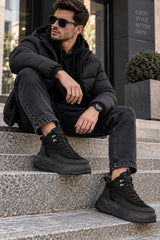 Franco Gerardo Ghete barbati piele naturala 88860 BLACK IB2780-BLK