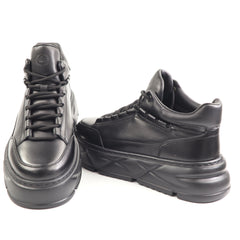 Franco Gerardo Ghete barbati piele naturala 225 5 BLACK IB2784-BLK