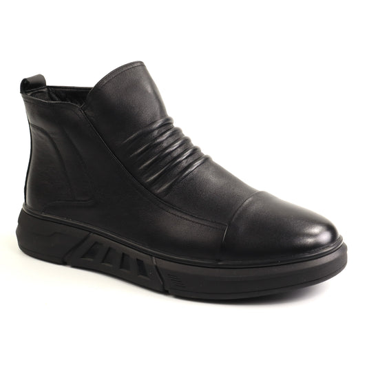 Franco Gerardo Ghete barbati piele naturala 2M72703 BLACK IB2797-BLK
