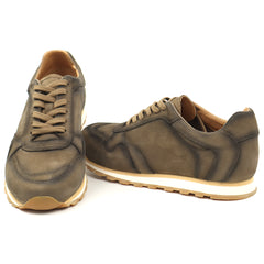 Eldemas Pantofi barbati piele naturala 3 1006 12 kaki IB2817-KAKI