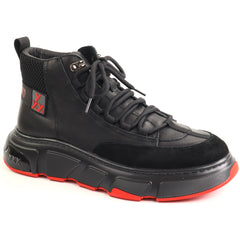 GRYXX Ghete barbati piele naturala 1JS90005 01 N negru IB2858-NG