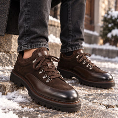 Caribu Pantofi barbati piele naturala 410 2521 20B C4 I maro IB2859-MARO