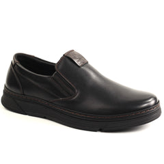 Otter Pantofi barbati piele naturala 1DT90002A 01 N negru IB2861-NG