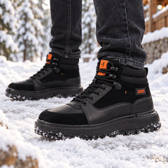 Otter Ghete barbati piele naturala 1E690018A 01 N negru IB2876-NG