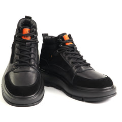 Otter Ghete barbati piele naturala 1E690018A 01 N negru IB2876-NG