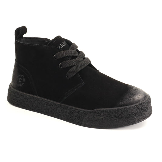 Caribu Ghete barbati piele naturala 1J290001A 01 I negru velur IB2880-NGV