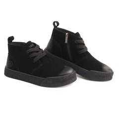 Caribu Ghete barbati piele naturala 1J290001A 01 I negru velur IB2880-NGV