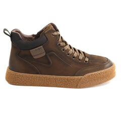 Caribu Ghete barbati piele naturala 1J290005B 02 I maro velur IB2891-MAROV