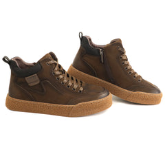 Caribu Ghete barbati piele naturala 1J290005B 02 I maro velur IB2891-MAROV