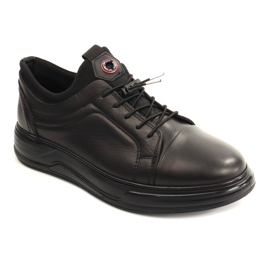 Otter Pantofi barbati piele naturala OT503 01 N negru IB2894-NG
