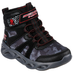 Skechers Ghete baieti TWISTED BRIGHTS ZERR 400145L BLACK/RED ICB0065-BKRD