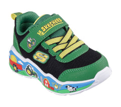 Skechers Pantofi copii baieti sport JOHN DEERE PLAY SCENE 407065N GREEN/BLACK ICB0091-GNBK