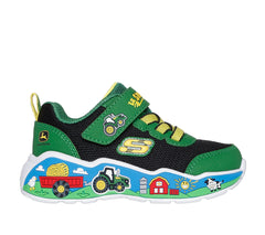 Skechers Pantofi copii baieti sport JOHN DEERE PLAY SCENE 407065N GREEN/BLACK ICB0091-GNBK