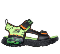 Skechers Sandale copii baieti CREATURE SPLASH BUGTACULAR 402121L BLACK/LIME ICB0092-BKLM