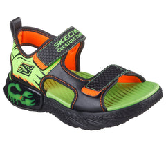 Skechers Sandale copii baieti CREATURE SPLASH BUGTACULAR 402121L BLACK/LIME ICB0092-BKLM