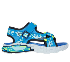 Skechers Sandale copii baieti MEGA SPLASH 4K 402161L BLK/BLUE ICB0093-BBLM