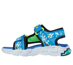 Skechers Sandale copii baieti MEGA SPLASH 4K 402161L BLK/BLUE ICB0093-BBLM