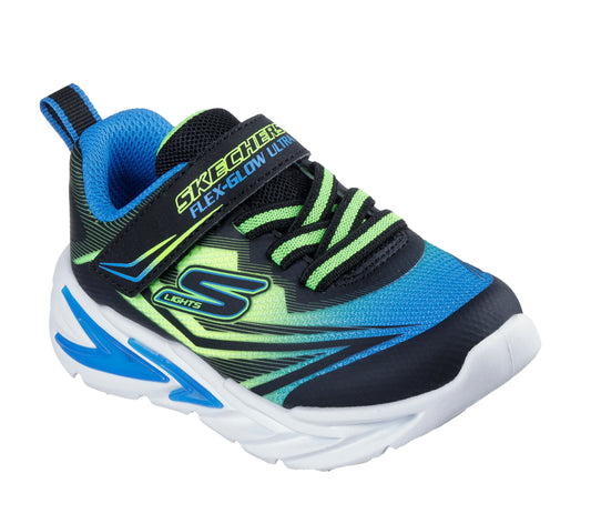 Skechers Pantofi copii baieti sport S LIGHTS FLEX GLOW ULTRA 400139N BLACK/BLUE ICB0101-BBLM