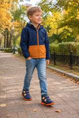Skechers Ghete copii baieti ILLUMI BRIGHTS SPLASH BEAMS 407613N NAVY/ORANGE ICB0110-NVOR
