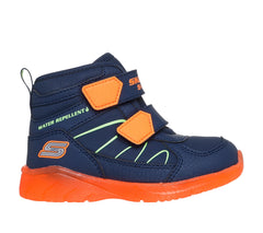 Skechers Ghete copii baieti ILLUMI BRIGHTS SPLASH BEAMS 407613N NAVY/ORANGE ICB0110-NVOR
