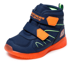 Skechers Ghete copii baieti ILLUMI BRIGHTS SPLASH BEAMS 407613N NAVY/ORANGE ICB0110-NVOR