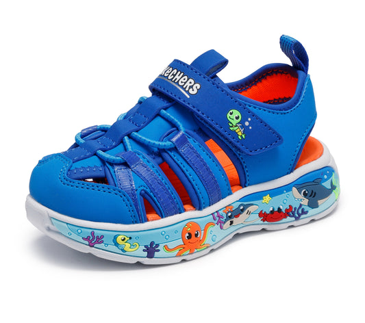 Skechers Sandale copii baieti PLAY SCENE SPLASH 407041N LIGHT BLUE ICB0120-LTBL