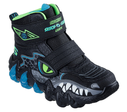 Skechers Ghete copii baieti SKECH O SAURUS LIGHTS 2.0 ARC 400122LC BLACK/LIME ICB0125-BKLM