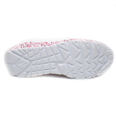 Skechers Pantofi copii fete sport alb+rosu ICF0041-ALB+RS