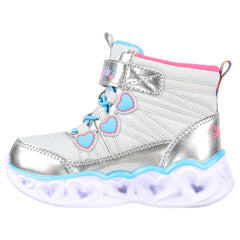 Skechers Ghete copii fete HEART LIGHTS SWEET 302668N SILVER/MULTICOLOR ICF0086-SMLT