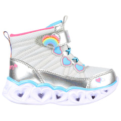 Skechers Ghete copii fete HEART LIGHTS SWEET 302668N SILVER/MULTICOLOR ICF0086-SMLT