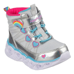Skechers Ghete copii fete HEART LIGHTS SWEET 302668N SILVER/MULTICOLOR ICF0086-SMLT