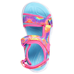 Skechers Sandale copii fete HEART LIGHTS SANDALS COLOR GR 302160L HOT PINK/MULTICOLOR ICF0092-HPMT