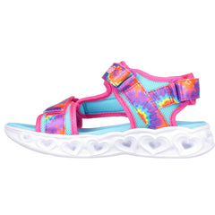 Skechers Sandale copii fete HEART LIGHTS SANDALS COLOR GR 302160L HOT PINK/MULTICOLOR ICF0092-HPMT