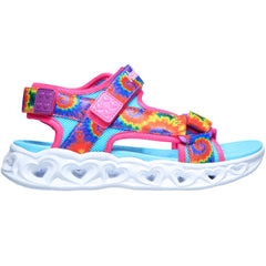 Skechers Sandale copii fete HEART LIGHTS SANDALS COLOR GR 302160L HOT PINK/MULTICOLOR ICF0092-HPMT