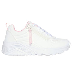 Skechers Pantofi copii sport fete UNO LITE EASY ZIP 310387L WHITE ICF0094-WHT