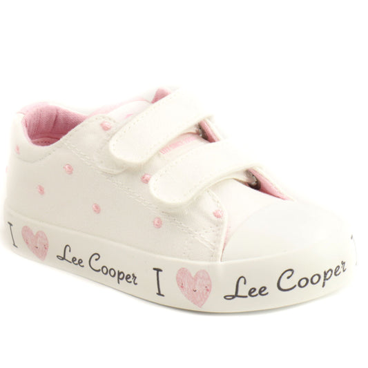 Lee Cooper Pantofi copii fete sport LCW 25 02 3264K WHITE ICF0116-WHT